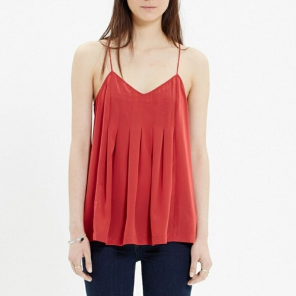 Madewell Red holiday cami size 6